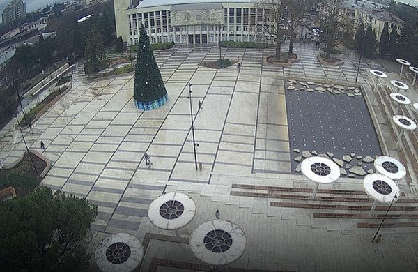 Площадь в Ялте в Крыму